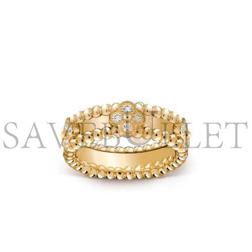 v*n cl*f arpels perlÉe sweet clovers ring - yellow gold, Di*m*nd  vcarp6mm00