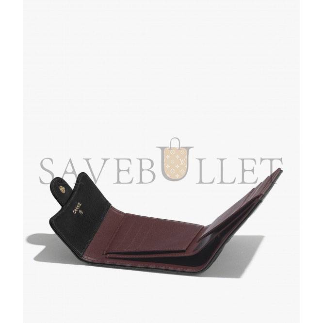 Ch*el classic small flap wallet gold hardware ap0231 y01295 c3906 (10.5cm*11.5cm*3cm)