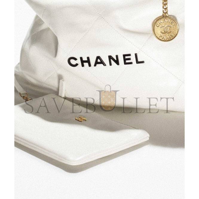 Ch*el 22 large handbag gold hardware as3262 b08038 10601 (48cm*45cm*10cm)