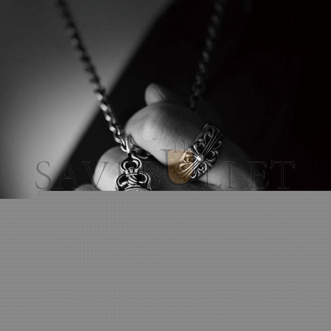 Ch**me He**ts floral cross ring