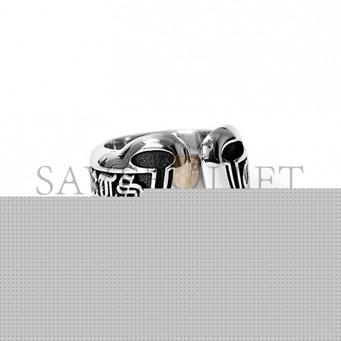 Ch**me He**ts small scroll label ring