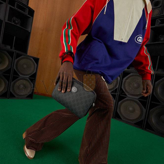 G*u*i shoulder bag with interlocking&g 703468 (24.5*16*4.5cm)