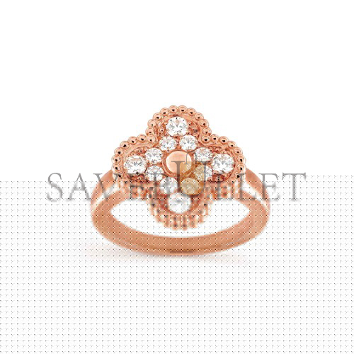 v*n cl*f arpels vintage alhambra ring - rose gold, Di*m*nd  vcarp2r400