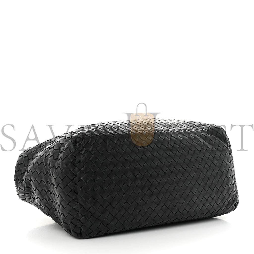 bo*te*ga Ve*ne*ta nappa intrecciato ayers brick tote black (33*23*17cm)