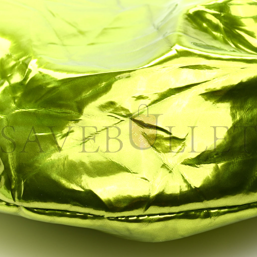 bo*te*ga Ve*ne*ta metallic crushed calfskin mini jodie chlorophyll (25*14*3cm)