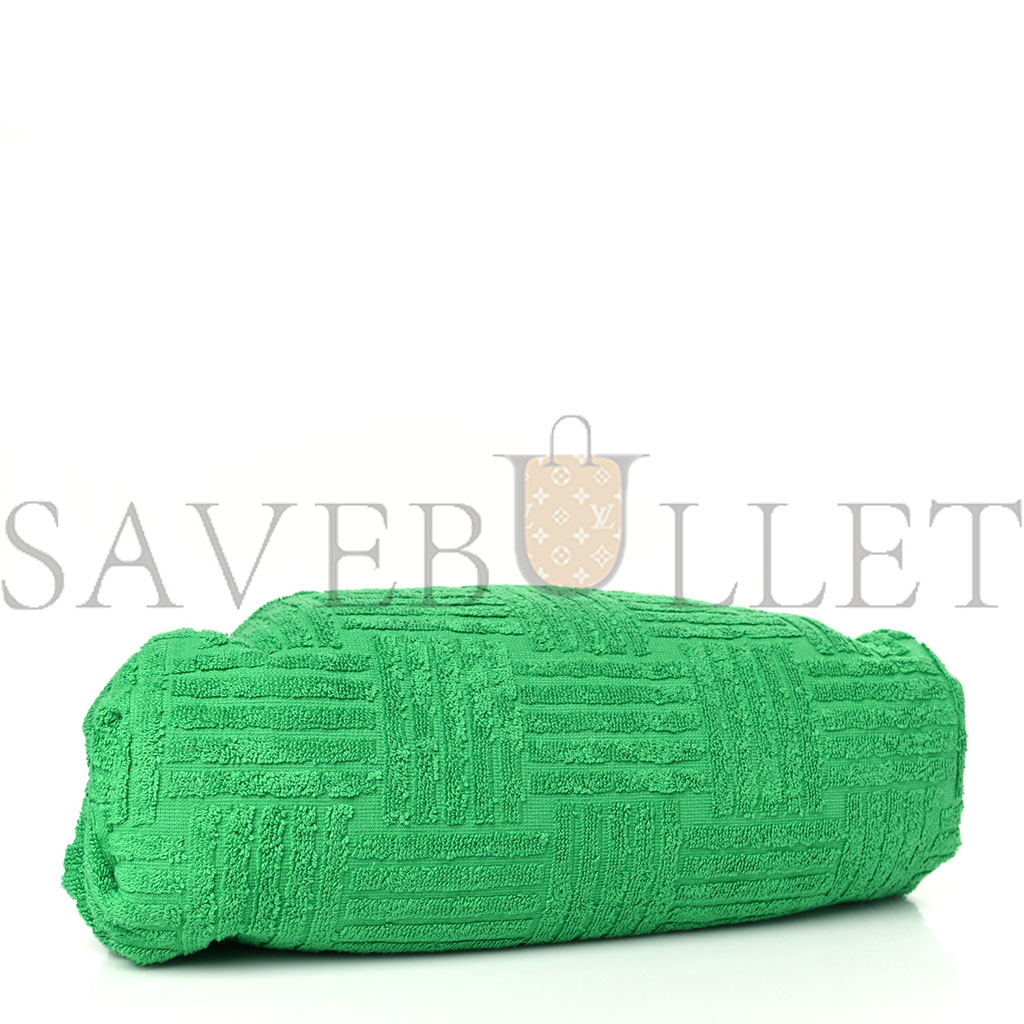 bo*te*ga Ve*ne*ta sponge fabric the pouch clutch grass (29*17*11cm)