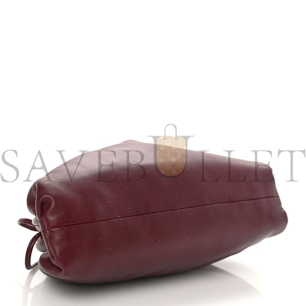 bo*te*ga Ve*ne*ta butter calfskin the mini pouch bordeaux (21*11*5cm）