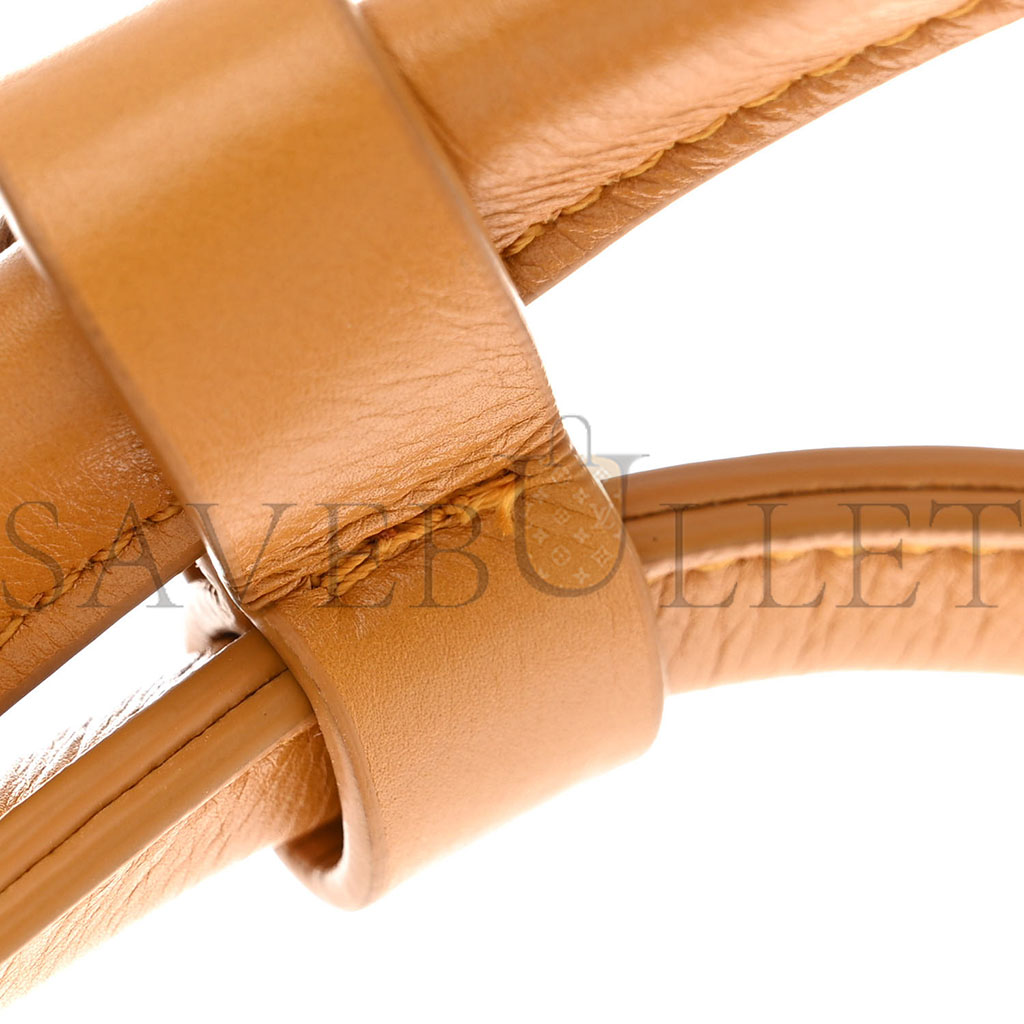 bo*te*ga Ve*ne*ta paper calfskin maxi intrecciato medium arco slouch yellow (32*27*11cm)