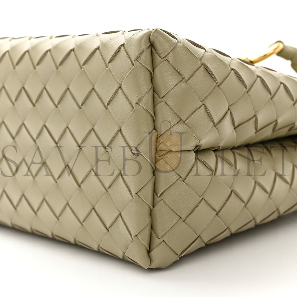 bo*te*ga Ve*ne*ta nappa intrecciato medium andiamo shoulder bag travertine (32*25*11cm)