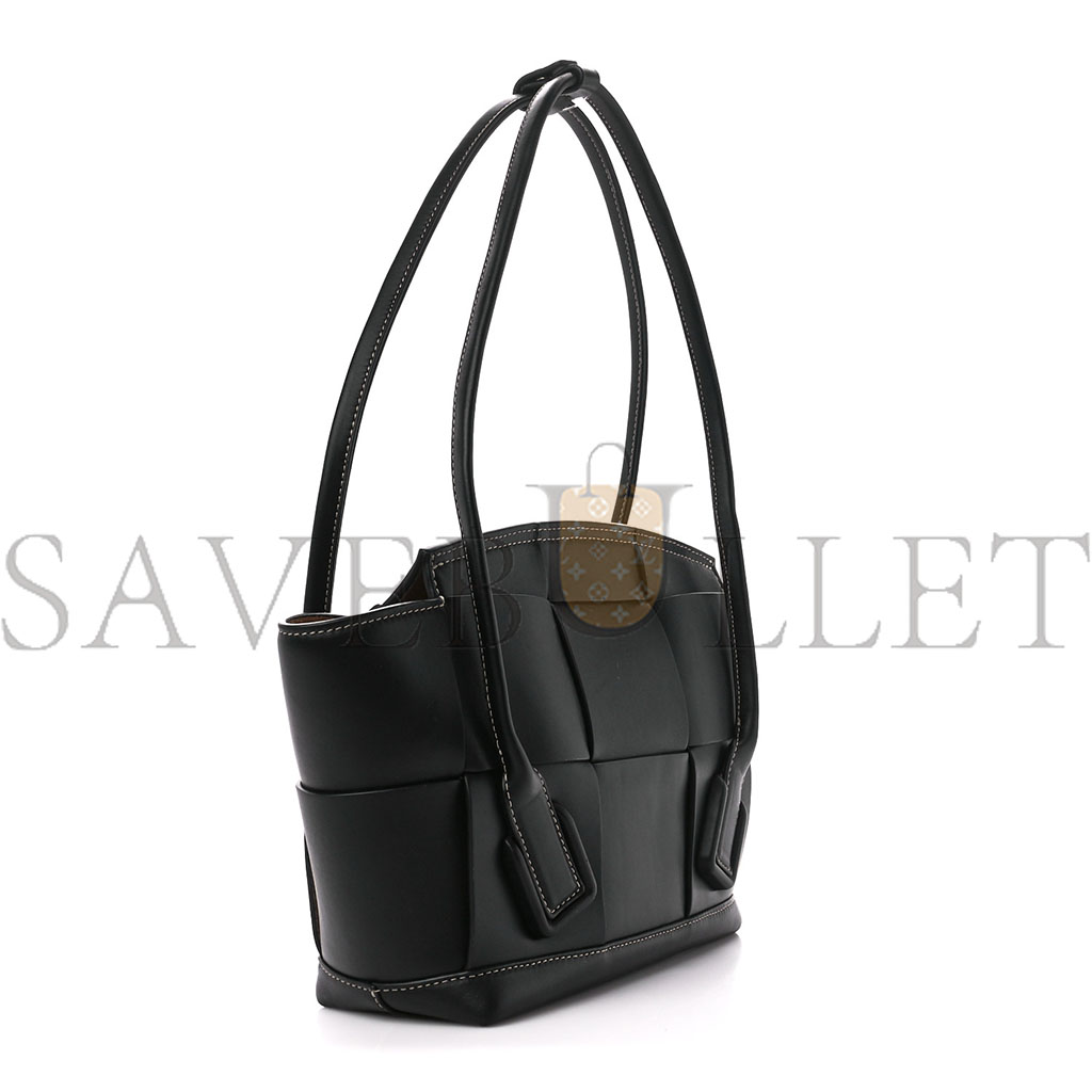 bo*te*ga Ve*ne*ta french calfskin maxi intrecciato arco 33 black (25*22*9cm)
