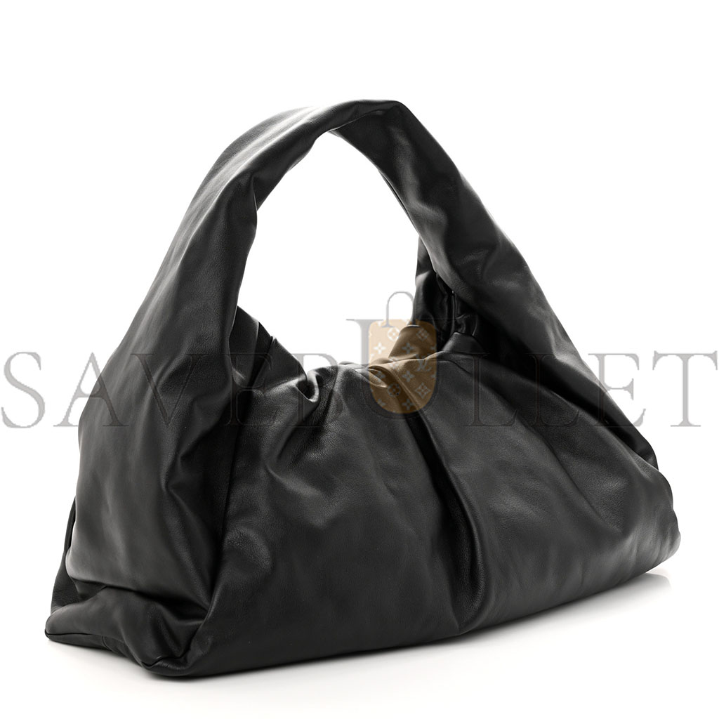 bo*te*ga Ve*ne*ta smooth butter calfskin large the shoulder pouch black (52*30*14cm)