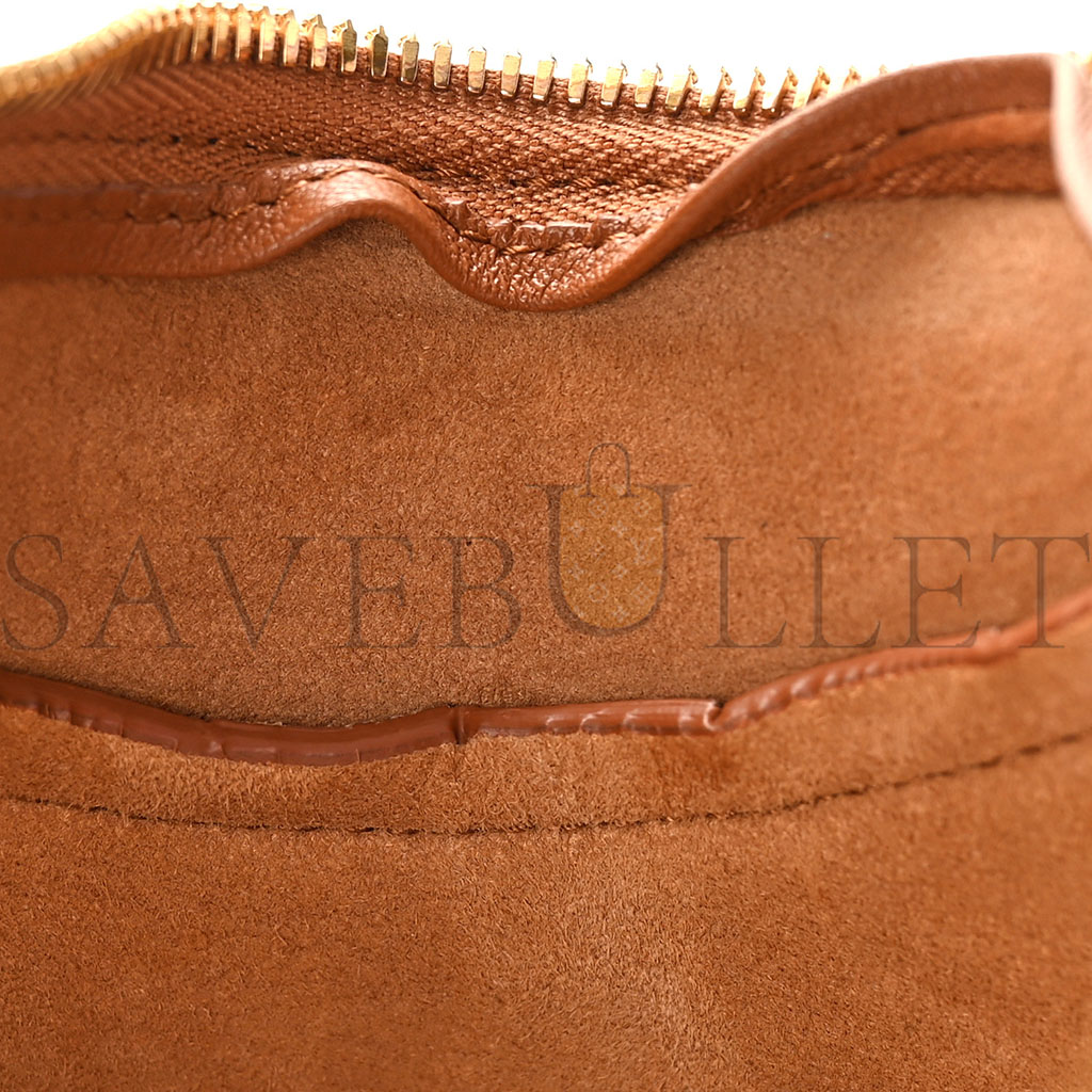 bo*te*ga Ve*ne*ta nappa intrecciato small drop shoulder bag wood (23*34*6cm)