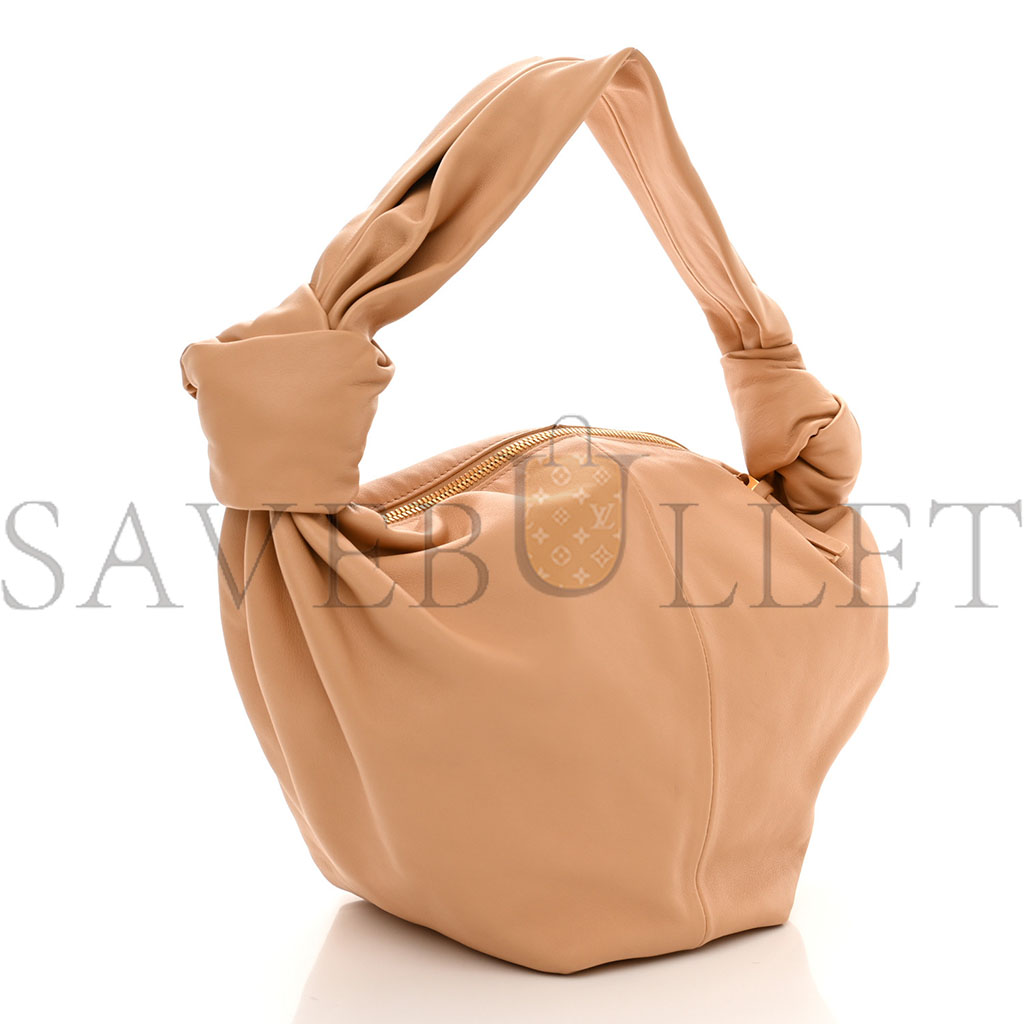 bo*te*ga Ve*ne*ta calfskin teen double knot hobo almond (34*22*14cm)
