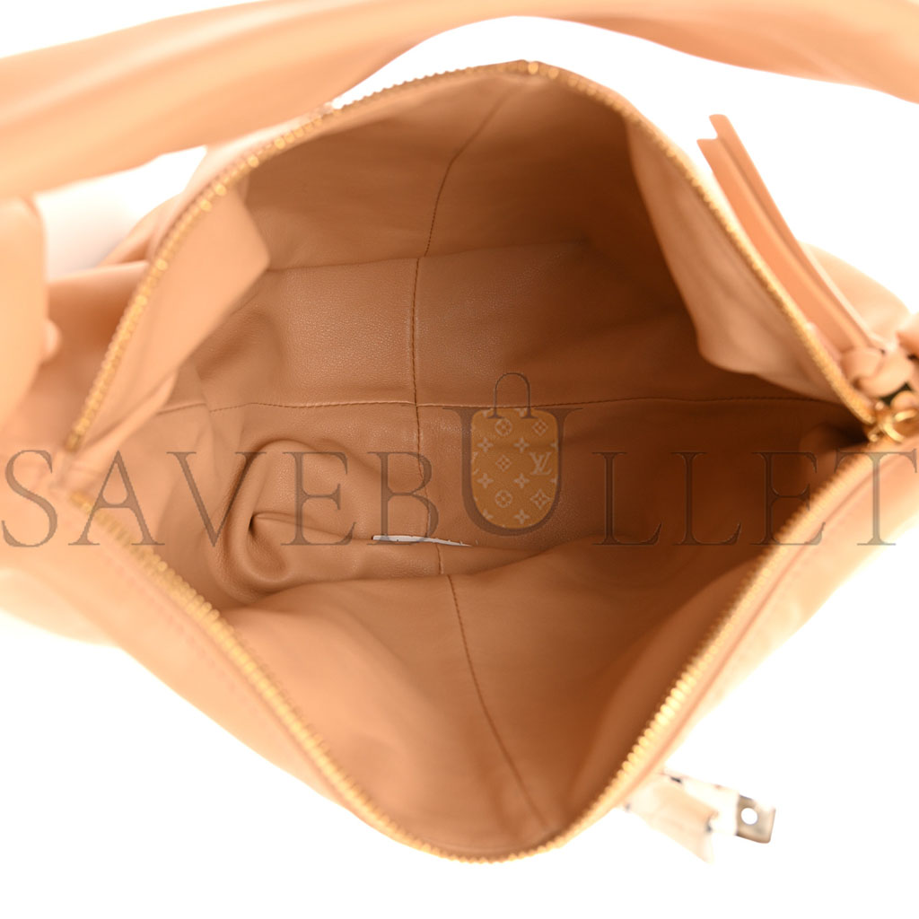 bo*te*ga Ve*ne*ta calfskin teen double knot hobo almond (34*22*14cm)