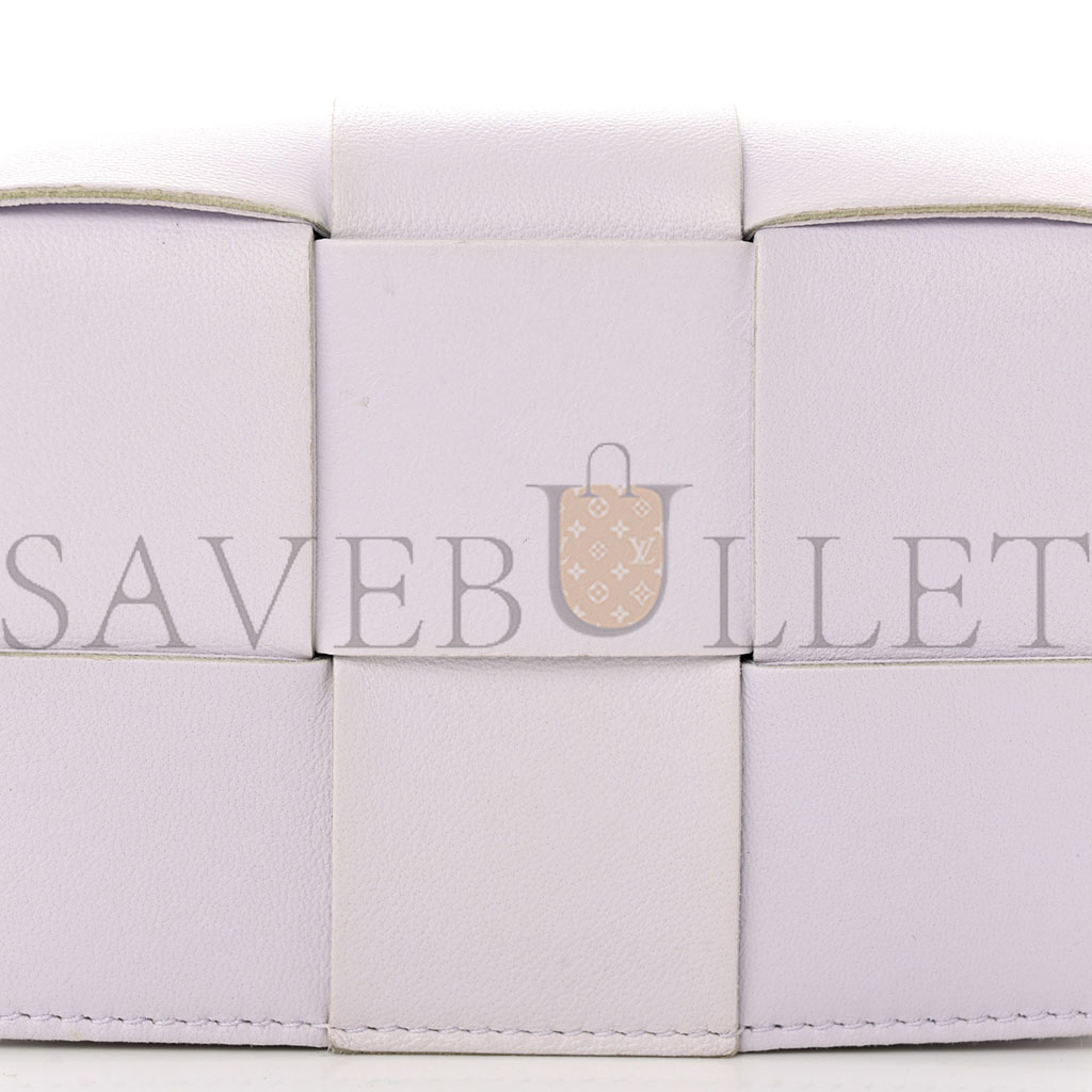 bo*te*ga Ve*ne*ta lambskin maxi intreccio candy cassette crossbody bag mirth washed (12*9*4cm)