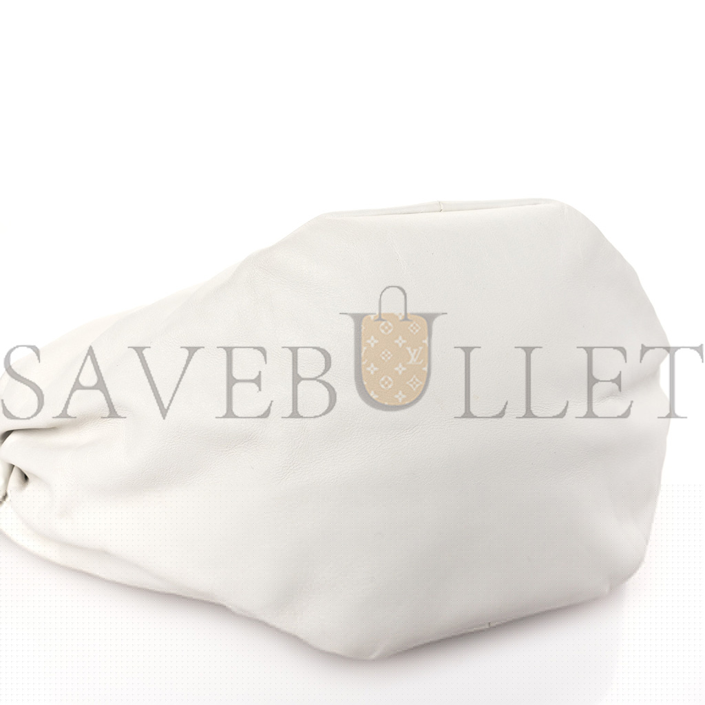bo*te*ga Ve*ne*ta calfskin teen double knot hobo white (25*13*12cm)
