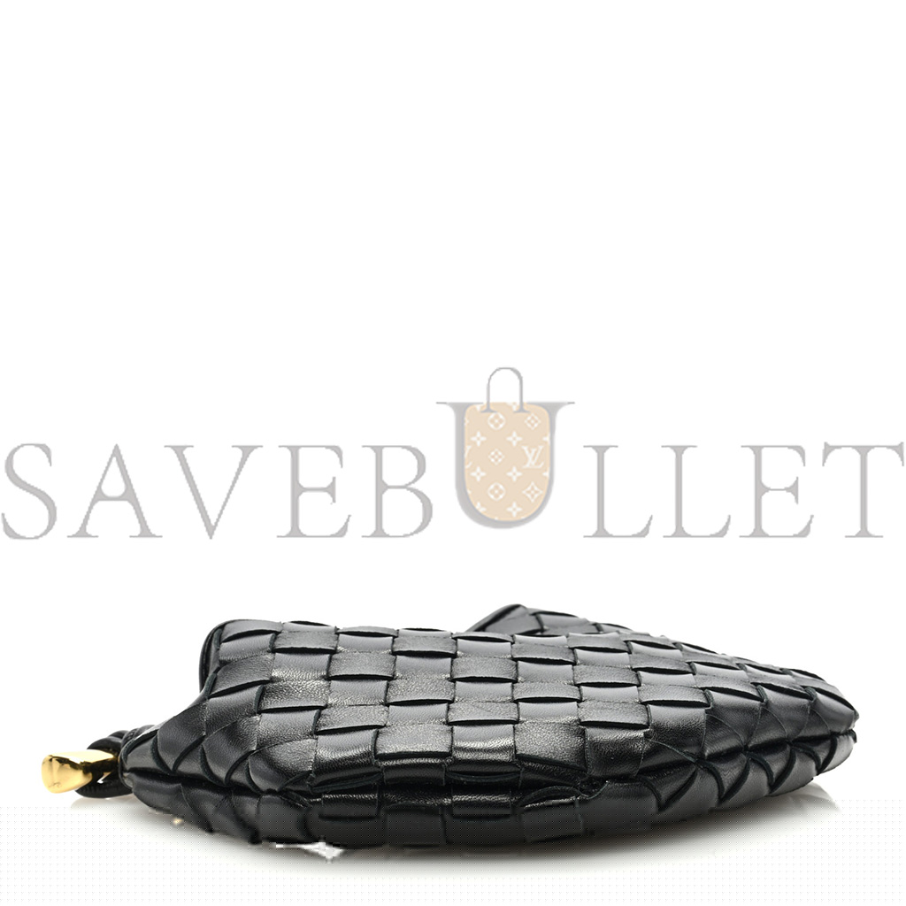 bo*te*ga Ve*ne*ta nappa intrecciato mini sardine bag black (20*14*3cm)