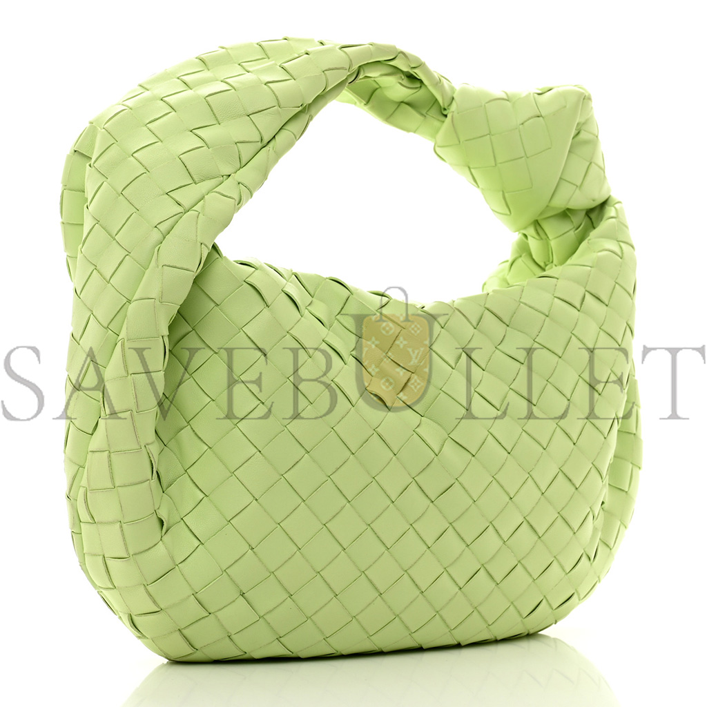 bo*te*ga Ve*ne*ta nappa intrecciato teen jodie hobo pistachio (34*21*9cm)