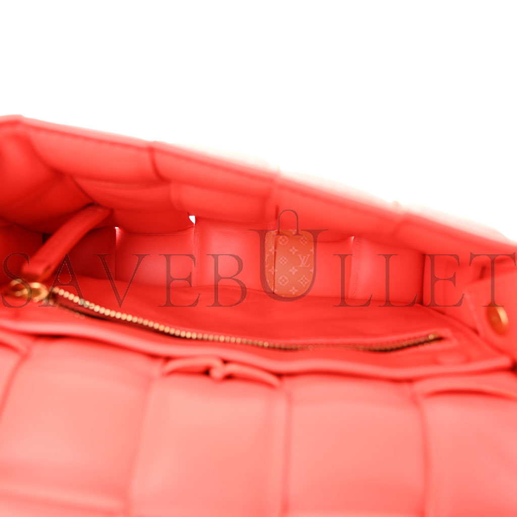 bo*te*ga Ve*ne*ta nappa maxi intreccio padded cassette crossbody bag sunburst (19*12*5cm)