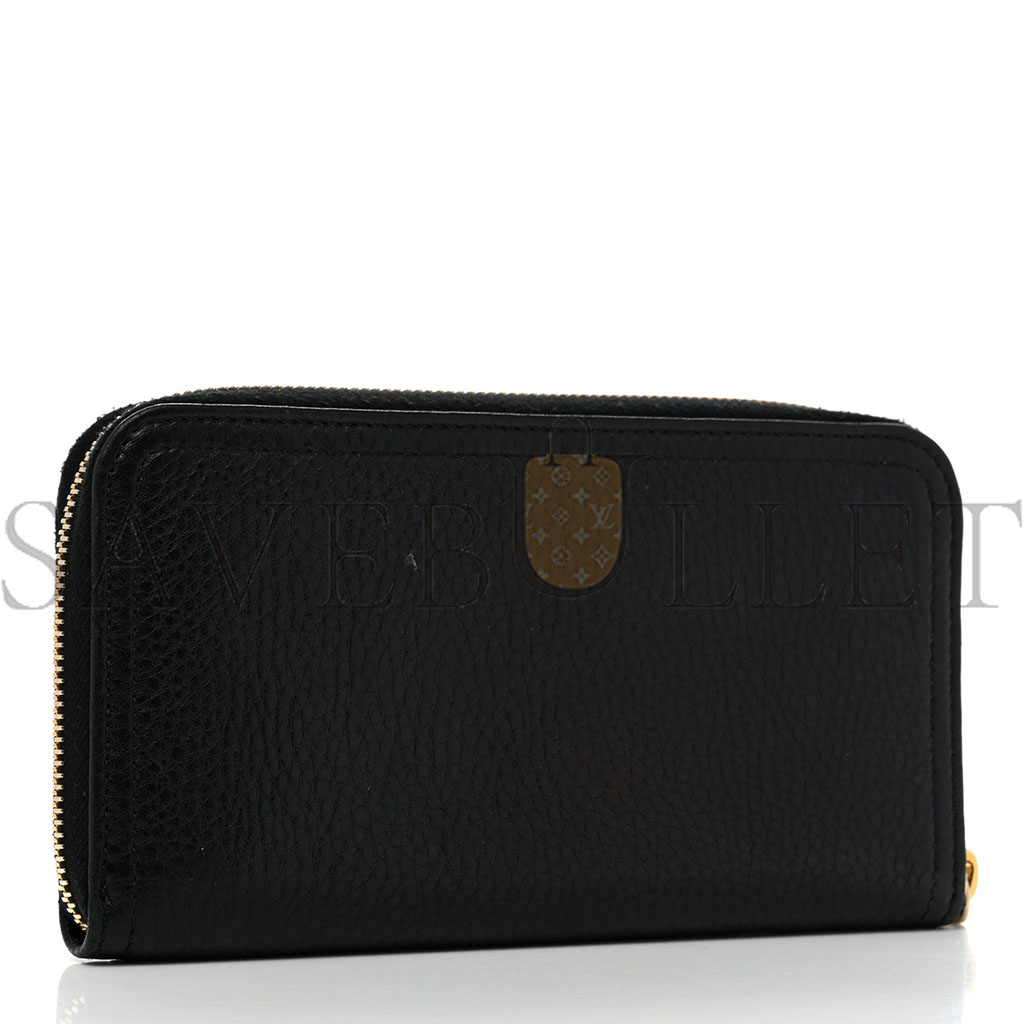 Pra*a vitello daino zip around wallet black (18*11*3cm)