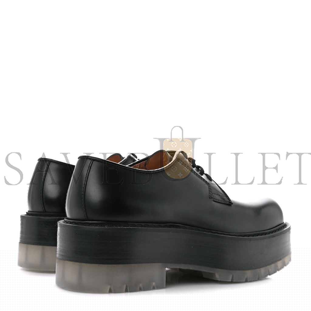 bo*te*ga Ve*ne*ta calfskin platform derby shoes 38 black