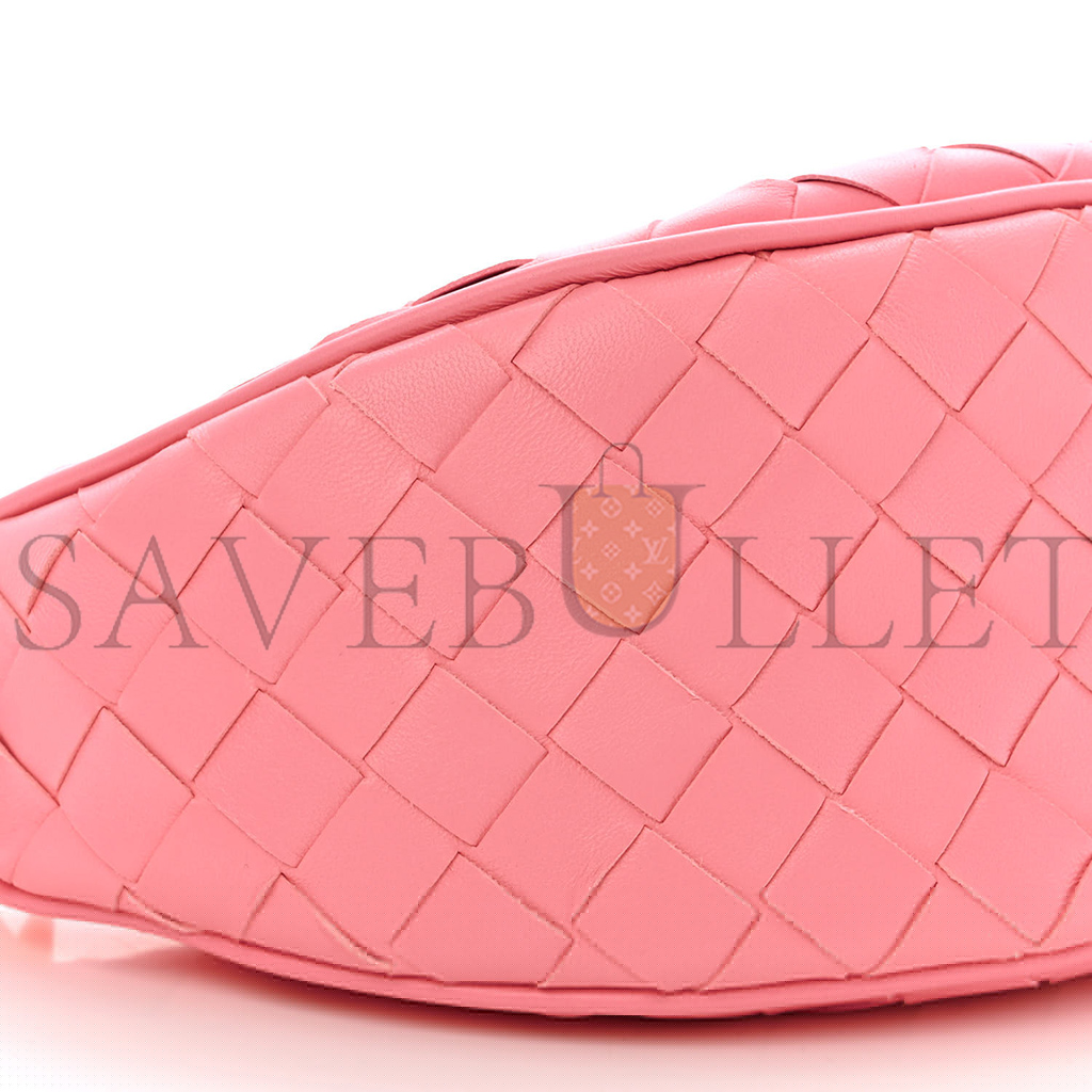 bo*te*ga Ve*ne*ta nappa intrecciato half moon pouch on strap ribbon (24*11*10cm)