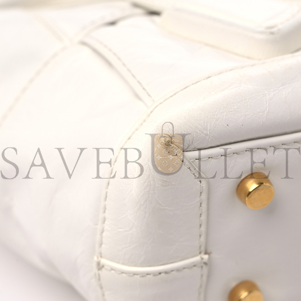 bo*te*ga Ve*ne*ta paper calfskin maxi intrecciato mini arco slouch plaster (18*17*8cm)