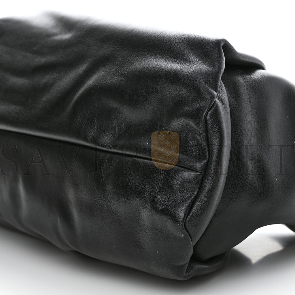 bo*te*ga Ve*ne*ta smooth butter calfskin small the shoulder pouch black (39*22*15cm)