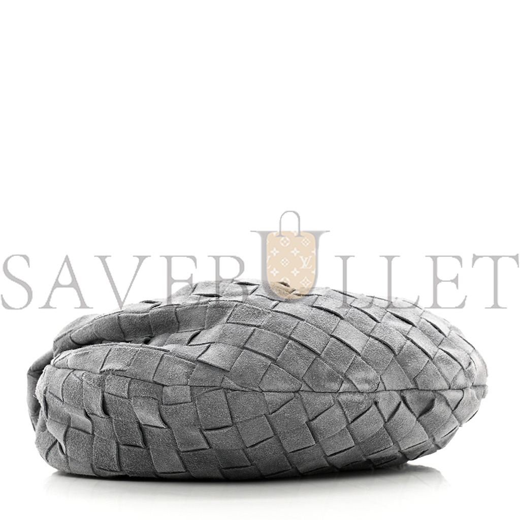 bo*te*ga Ve*ne*ta suede intrecciato mini jodie thunder (24*14*8cm)