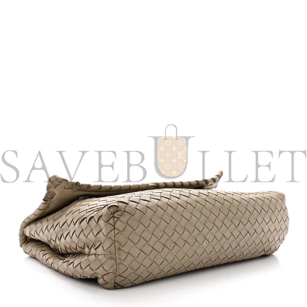 bo*te*ga Ve*ne*ta nappa intrecciato olimpia shoulder bag limestone (28*19*10cm)