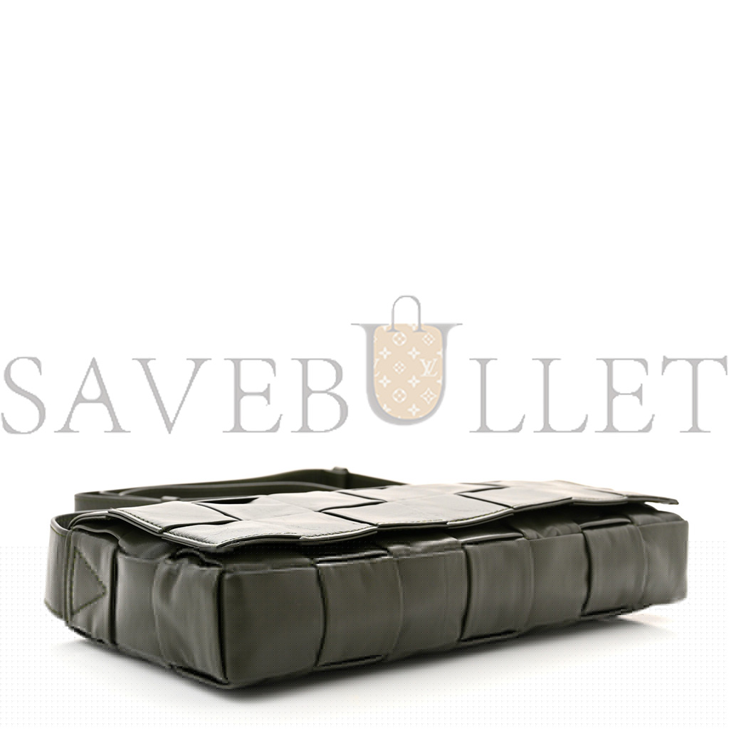 bo*te*ga Ve*ne*ta paper calfskin intrecciato stretch cassette camping (29*13*4cm)