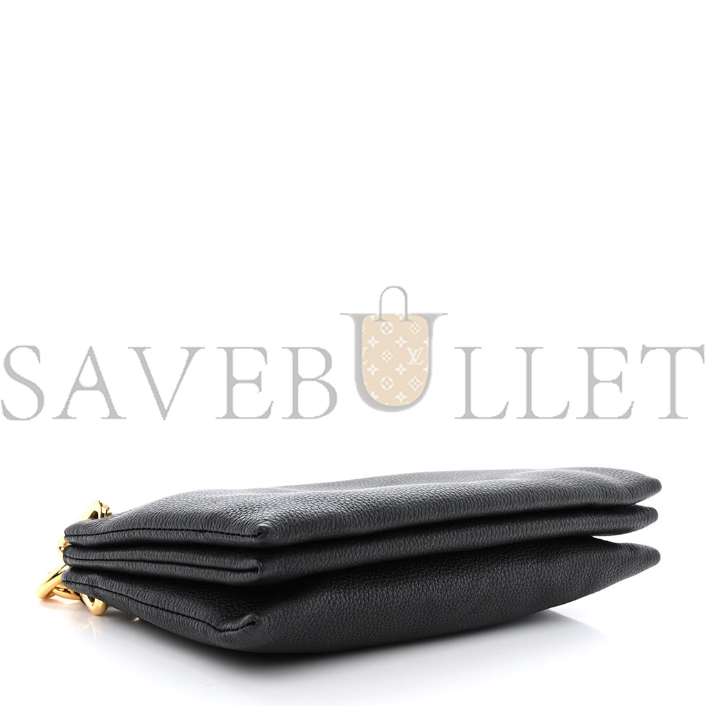 bo*te*ga Ve*ne*ta grained calfskin saint germain chain crossbody pouch black (23*13*3cm)