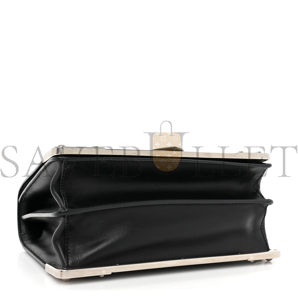 Pra*a city calf saffiano cahier bag black (20*14*9cm)