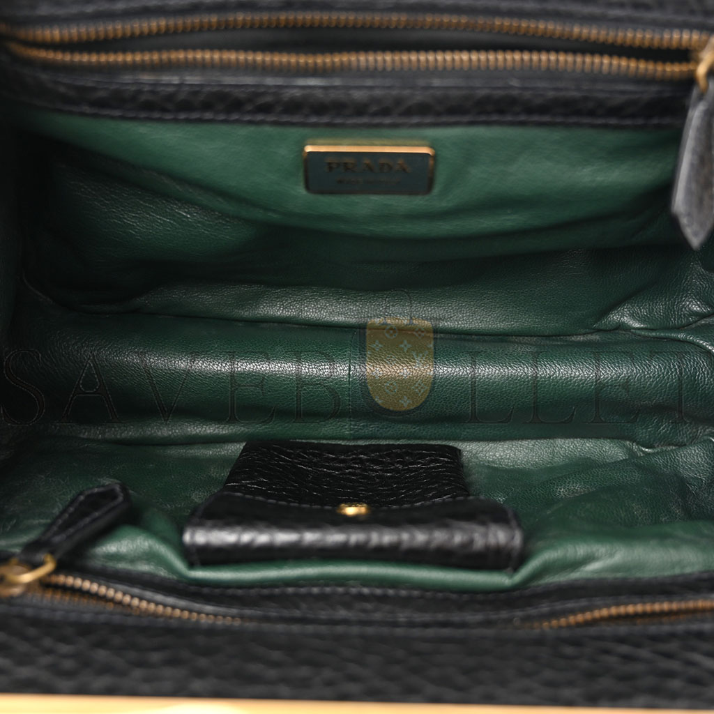 Pra*a cervo berlino satchel black (31*20*15cm)