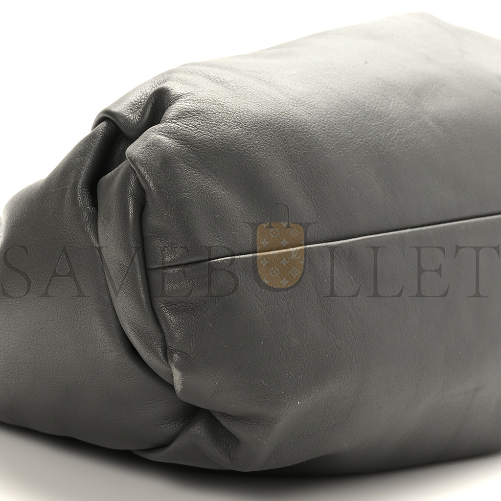 bo*te*ga Ve*ne*ta smooth butter calfskin small the shoulder pouch grey (39*22*15cm)