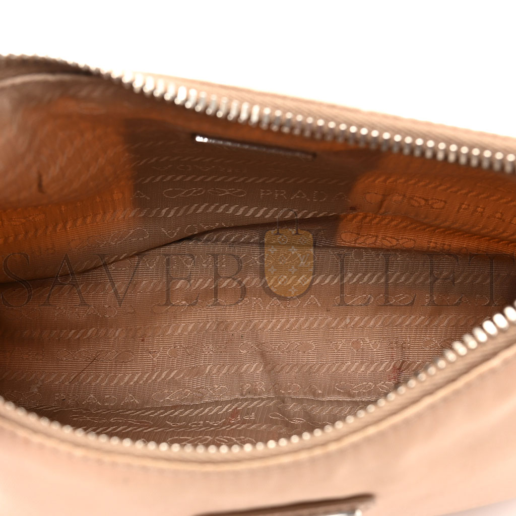 Pra*a nylon re-edition 2005 shoulder bag cammeo (22*13*6cm)