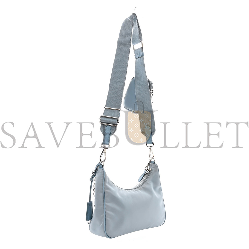 Pra*a nylon re-edition 2005 shoulder bag astrale (22*12*6cm)
