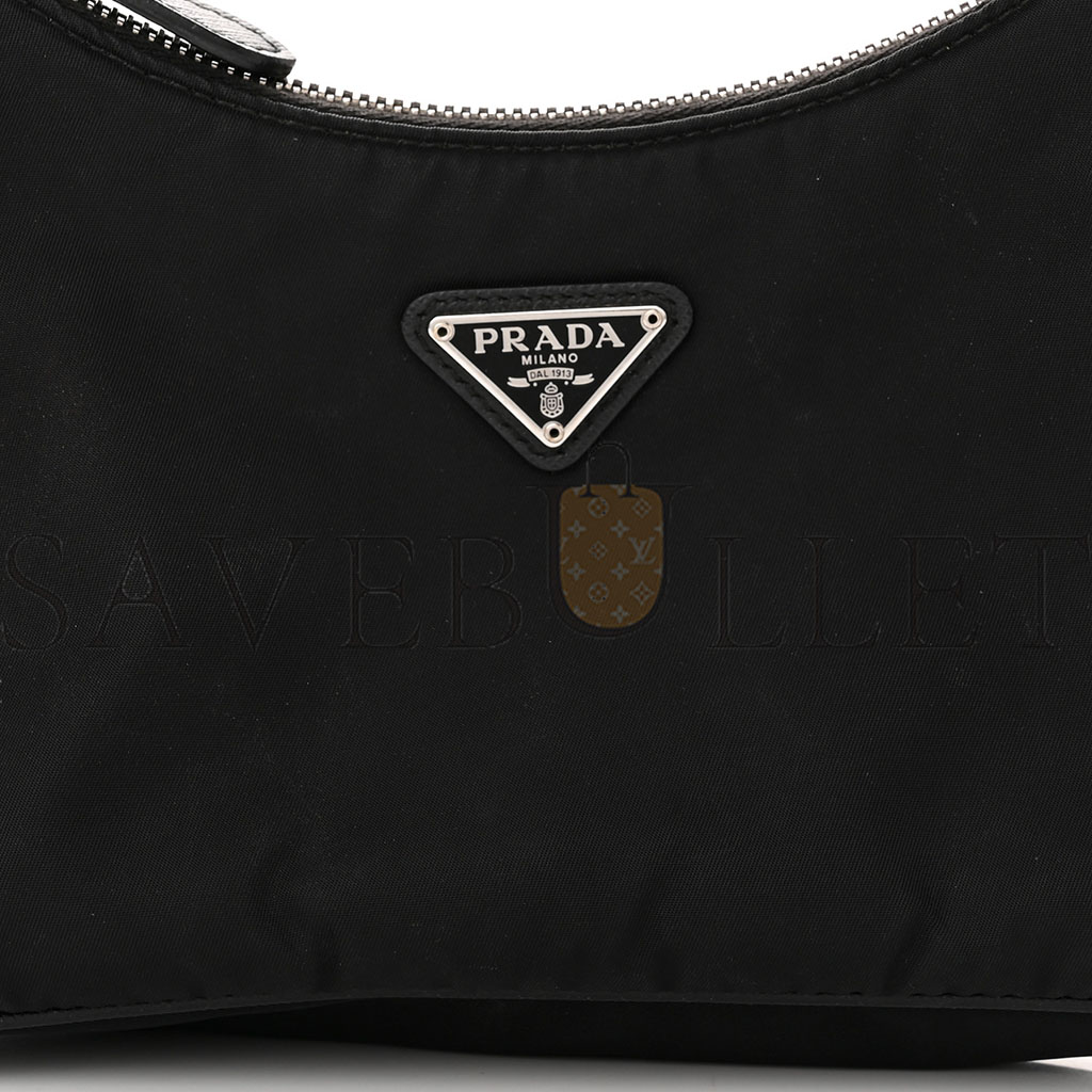 Pra*a nylon re-edition 2005 shoulder bag black (22*18*6cm)