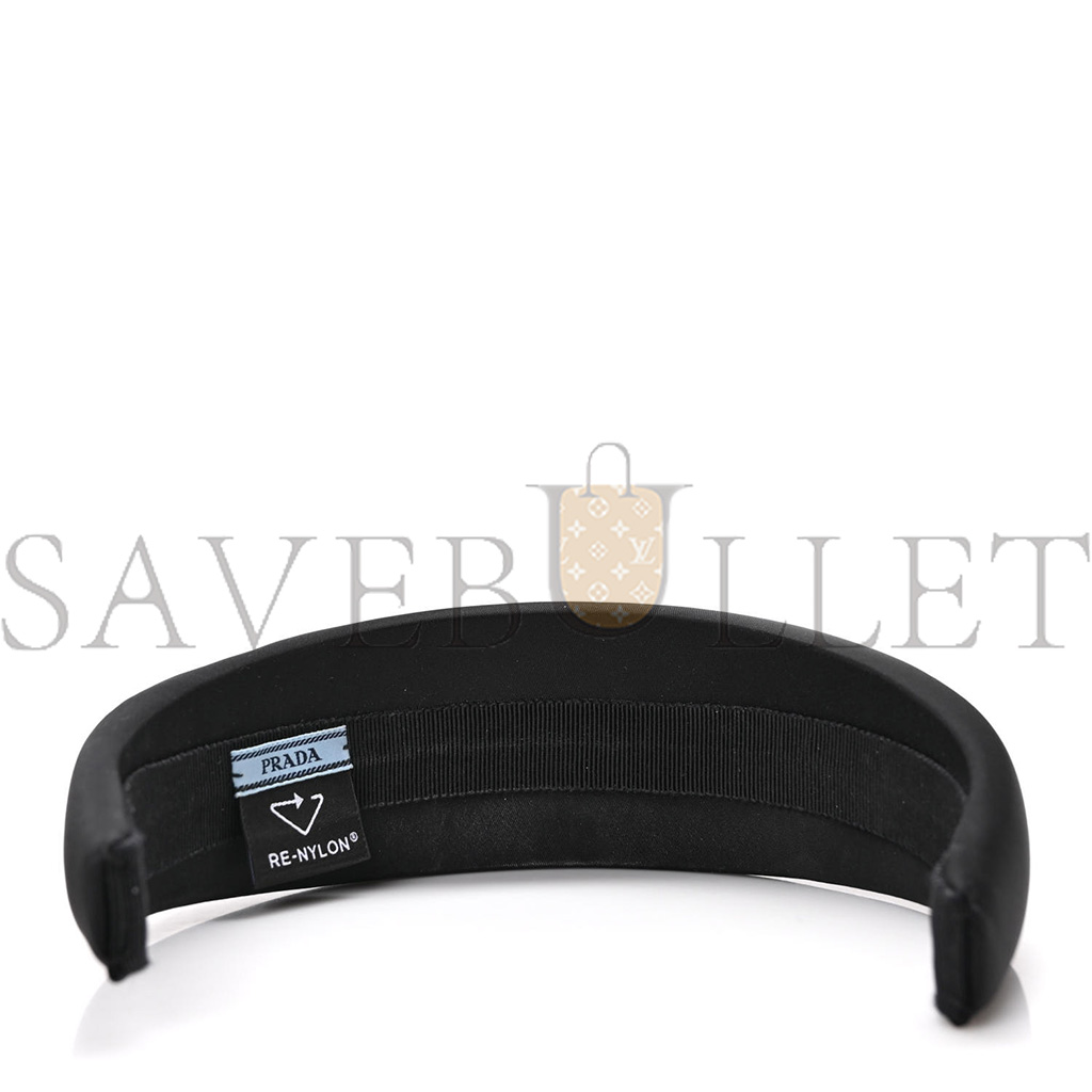 Pra*a nylon re-nylon headband black