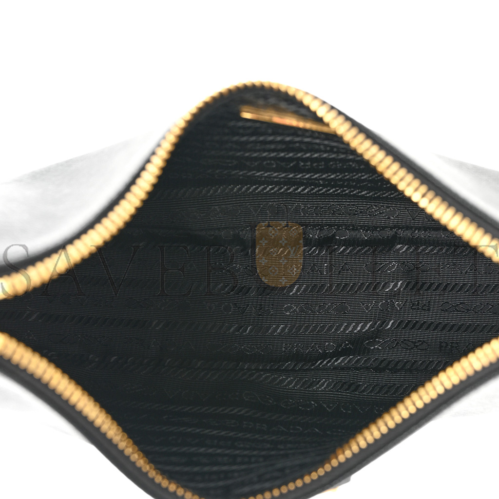 Pra*a saffiano lux re-edition 2005 shoulder bag black (22*17*6cm)