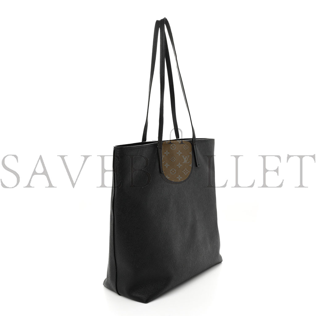 Pra*a saffiano cuir tote black (33*31*14cm)