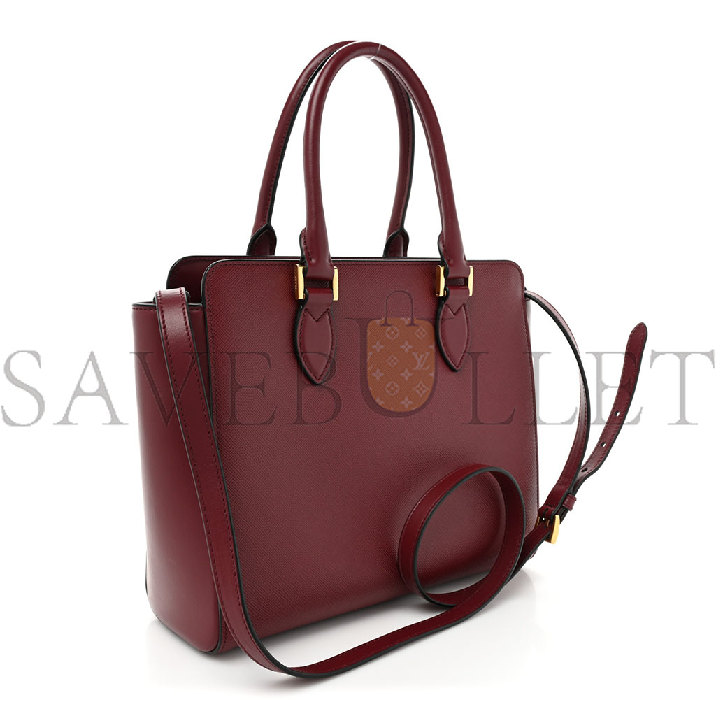 Pra*a saffiano soft calfskin tote cerise (26*23*10cm)