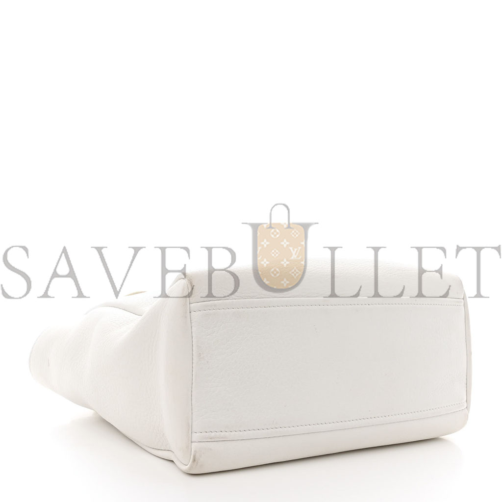 Pra*a vitello cervo mini satchel white (24*24*11cm)