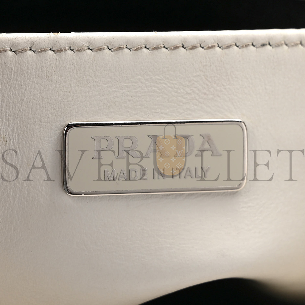 Pra*a spazzolato cleo shoulder bag white (27*18*5cm)
