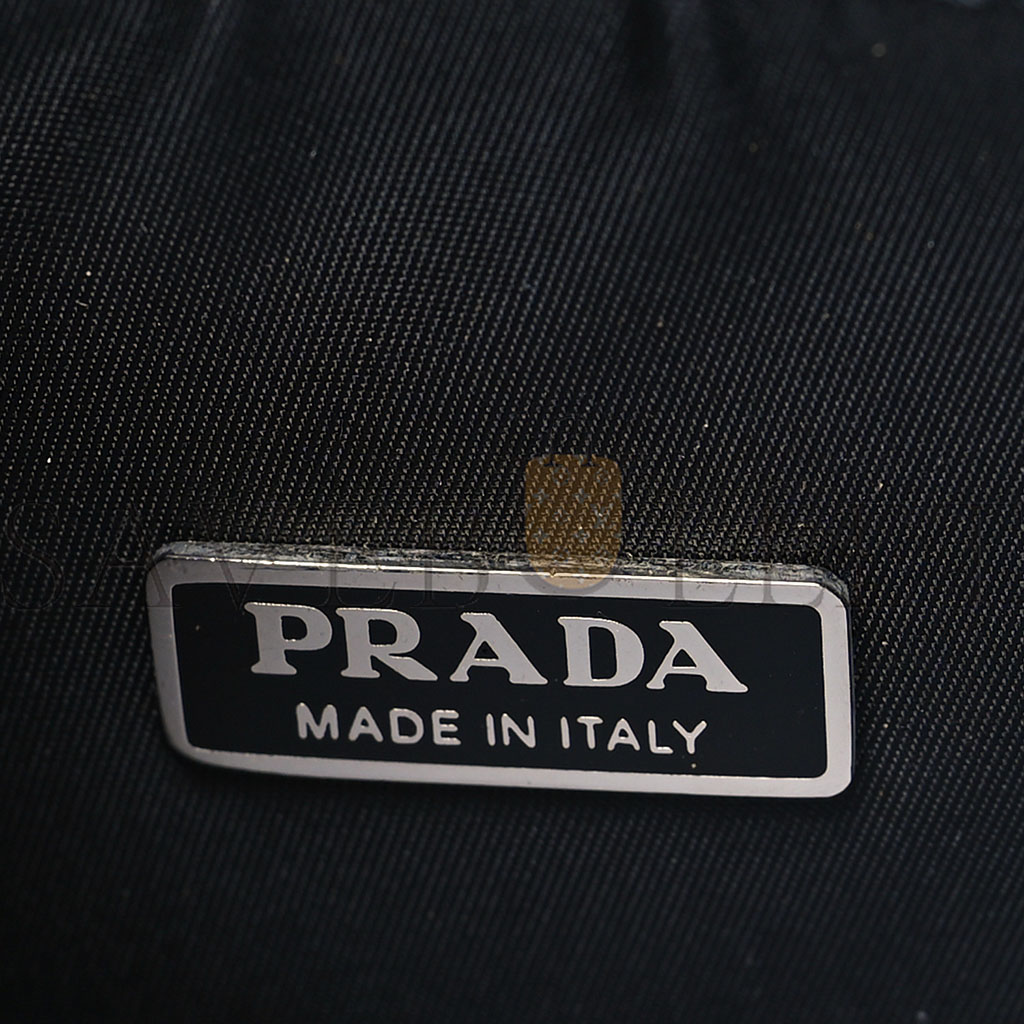 Pra*a tessuto nylon sport mini shoulder bag black (22*17*6cm)