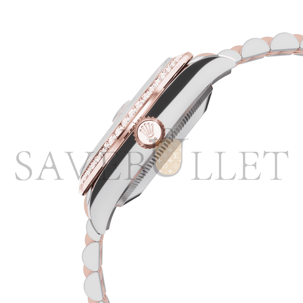 r*l*x datejust 31 oyster, 31 mm, oystersteel, everose gold and Di*m*nds watch 278381rbr