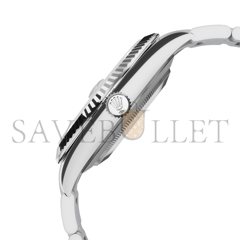 R*l*x datejust 41 oyster, 41 mm, oystersteel and white gold watch 126334-0009