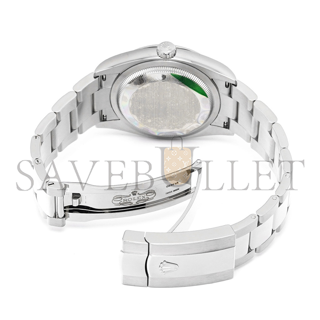 R*l*x datejust olive green palm pattern watch 126200