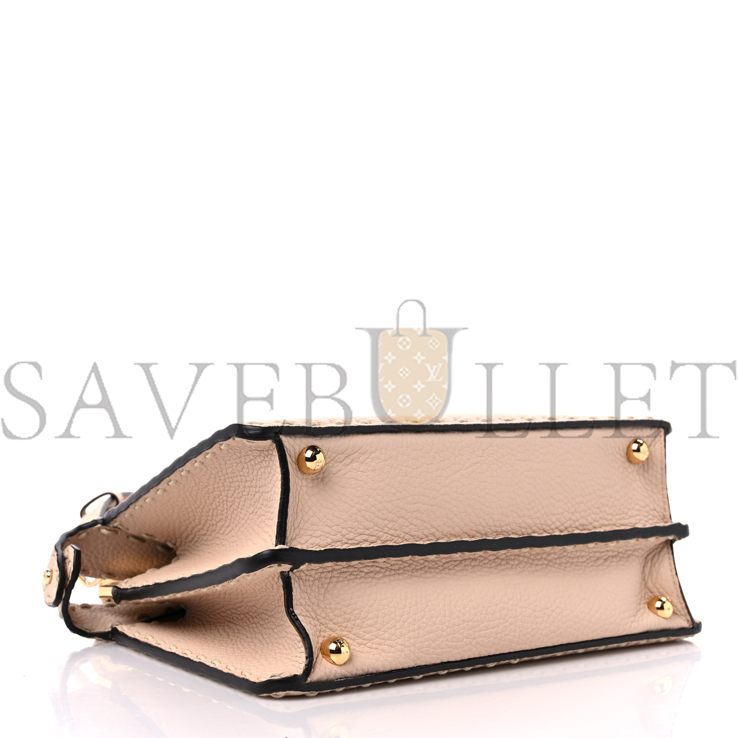 F**di vitello granato camoscio selleria macro stitchings small peekaboo i see u satchel rosa plaster (27*20*11cm)