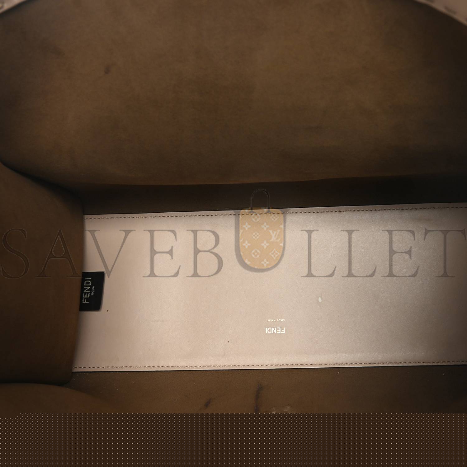 F**di vitello king plexiglass medium F**di sunshine shopper tote light rose (36*31*15cm)